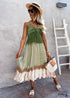 Vestido midi bohemio con efecto tie-dye Kehlani